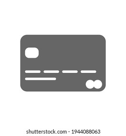 Simple credit card icon e-commerce Illustration Clip Art Vector