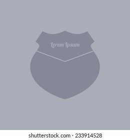 simple crest shield