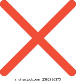 A simple cross icon design.