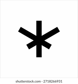 Simple cross logo design with peace sign concept.