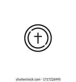 a simple Cross logo / icon design