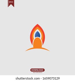 Simple crown abstract concept logo icon template vector illustration design