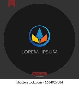 Diseño de ilustración vectorial simple concepto abstracto logo icono plantilla de ilustración vectorial