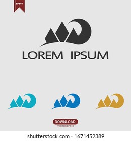 Simple crown concept logo icon template vector design