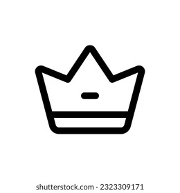 Icono de la Corona simple. El icono puede utilizarse para sitios web, plantillas de impresión, plantillas de presentación, ilustraciones, etc