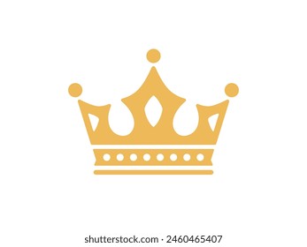 Simple crown icon vector illustration