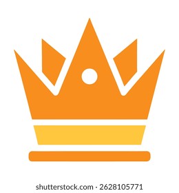 Simple crown icon Vector Illustration on white background