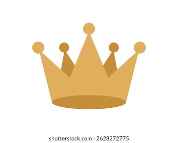 Ilustración vectorial de icono de corona simple