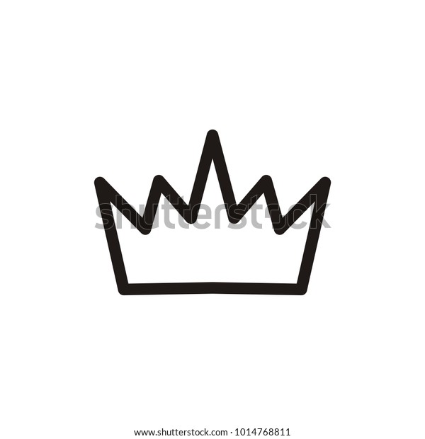 Simple Crown Logo Stock Vector (Royalty Free) 1014768811