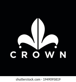 simple crown logo, double letter L concept.