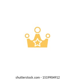 simple crown logo icon design