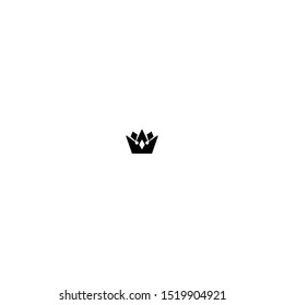 simple crown logo icon design