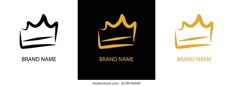 simple crown logo symbol vector illustration design.eps