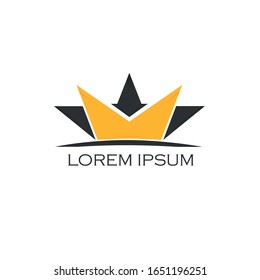 Simple Crown Shape Logo Art