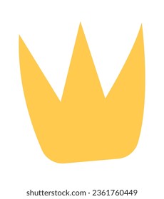 Simple Crown Silhouette Vector Illustration