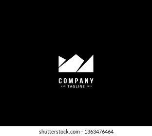 simple crown vector icon hipster, bold, classy, urban logo design