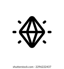 Simple Crystal icon. The icon can be used for websites, print templates, presentation templates, illustrations, etc
