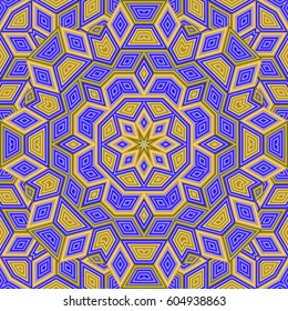 Simple Cube Optical Illusion Psychedelic Trippy Abstract Seamless Pattern Texture Vector Illustration
