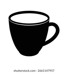 Simples xícara Design silhueta vetor arte ilustração