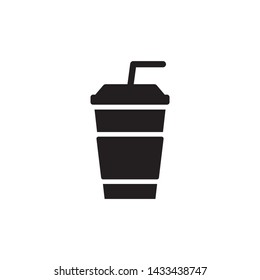 Simple cup of drink icon design vector