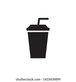 Simple cup of drink icon design vector