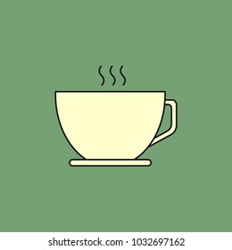 Simple Cup Flat Lines Icon