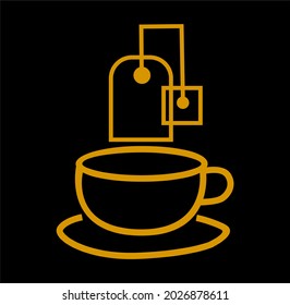 
einfaches Bild mit Tasse und Glas