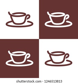 simple cup icon logo