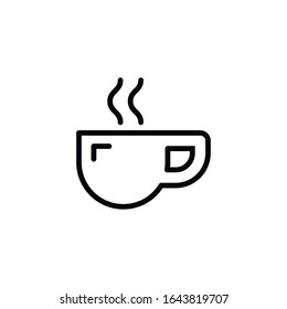 Simple cup line icon. Stroke pictogram. Vector illustration isolated on a white background. Premium quality symbol. Vector sign for mobile app and web sites.