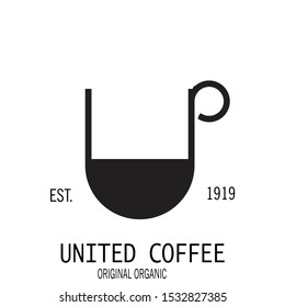 simple cup  logo vector for coffee brand,cafe and others