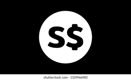 Simple Currency Icon Banknote Sign Black Stock Vector (Royalty Free ...