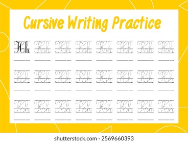 Simple cursive tracing sheets for kids to learn alphabet writing. Perfect for building handwriting skills in a fun way for kindergarten and primary children