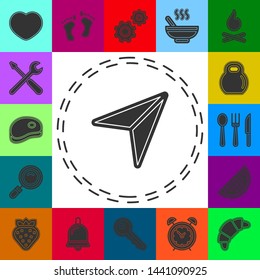 Simple Cursor isolated. Flat pictogram - simple icon