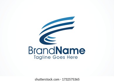 simple curve abstract line wave logo element