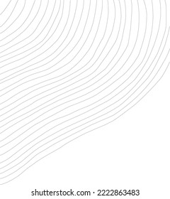 Simple Curve Line Print Pattern in Black and White