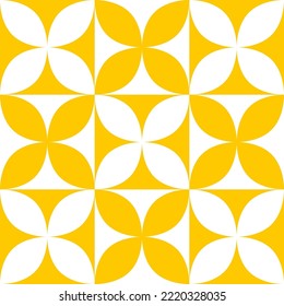 patrón de curva simple, color amarillo, forma geométrica de patrón de mosaico o arte textil, imagen y fondo de línea de tracción manual, arte de moda para impresión de tela, camisa, ropa