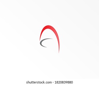 Simple curve shape logo design template for your company