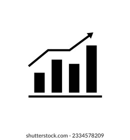 simple curve traffic data icon, flet icon traffic curve line art black