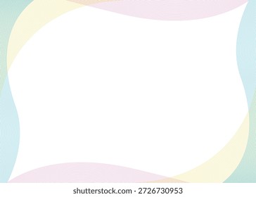 Quadro de plano de fundo curvo simples, curva suave