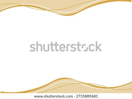 Simple curved frame background border