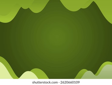 simple curved green white gradient background