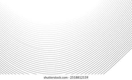 Simple Curved Line Art Design for Modern Backgrounds