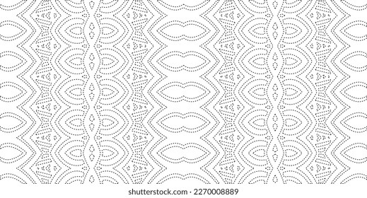 Einfaches gebogenes Liniendesign.Abstraktes geometrisches Schwarz-Weiß-Muster für Webseiten, Texturen, Karten, Poster, Gewebe, Textil.dot-Muster.