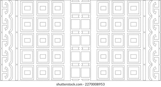 Simple curved line design.Abstract geometric black and white pattern for web page, textures, card, poster, fabric, textile.dot patterns.