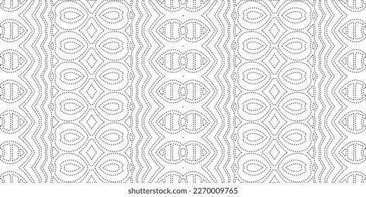 Simple curved line design.Abstract geometric black and white pattern for web page, textures, card, poster, fabric, textile.dot patterns.