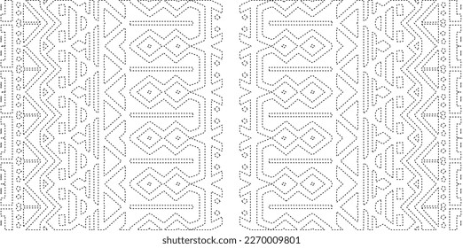 Simple curved line design.Abstract geometric black and white pattern for web page, textures, card, poster, fabric, textile.dot patterns.