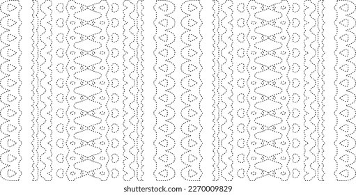Simple curved line design.Abstract geometric black and white pattern for web page, textures, card, poster, fabric, textile.dot patterns.