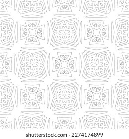 Simple curved line design.Abstract geometric black and white pattern for web page, textures, card, poster, fabric, textile.dot patterns.