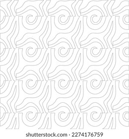 Simple curved line design.Abstract geometric black and white pattern for web page, textures, card, poster, fabric, textile.dot patterns.
