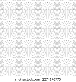 Simple curved line design.Abstract geometric black and white pattern for web page, textures, card, poster, fabric, textile.dot patterns.